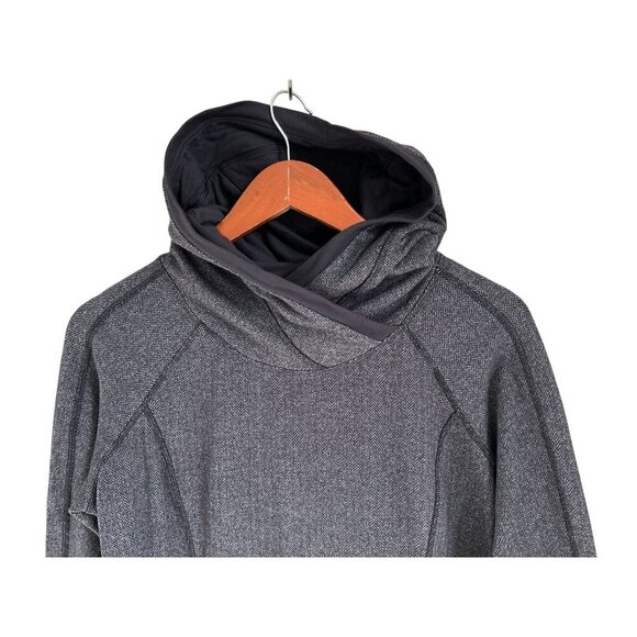 Lululemon Think Fast Hoodie Heather Gray Stretch Athletic Size Med - Picture 5 of 14